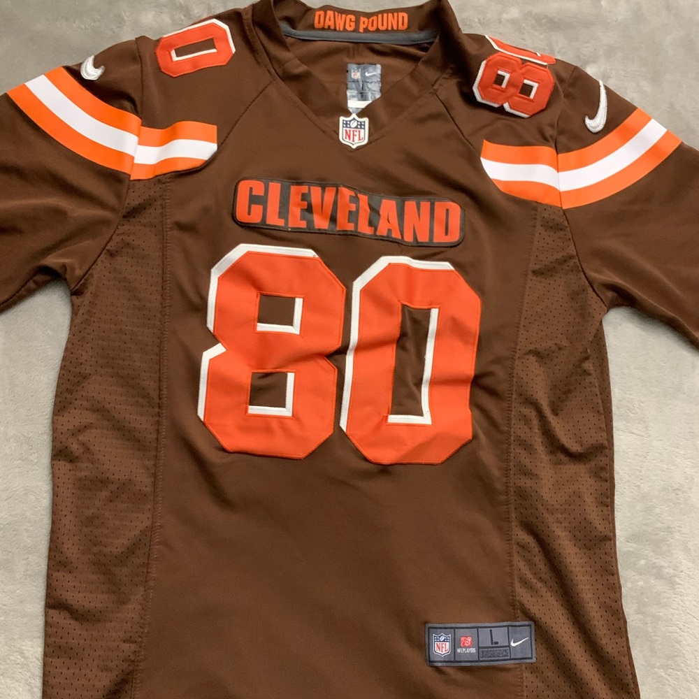 Stitched Jarvis Landry Clevenger Browns Jersey